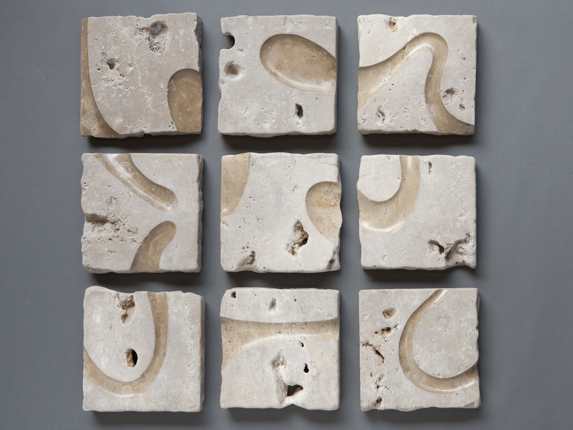 Gebogene Zeit / Dolomit / 90x90cm